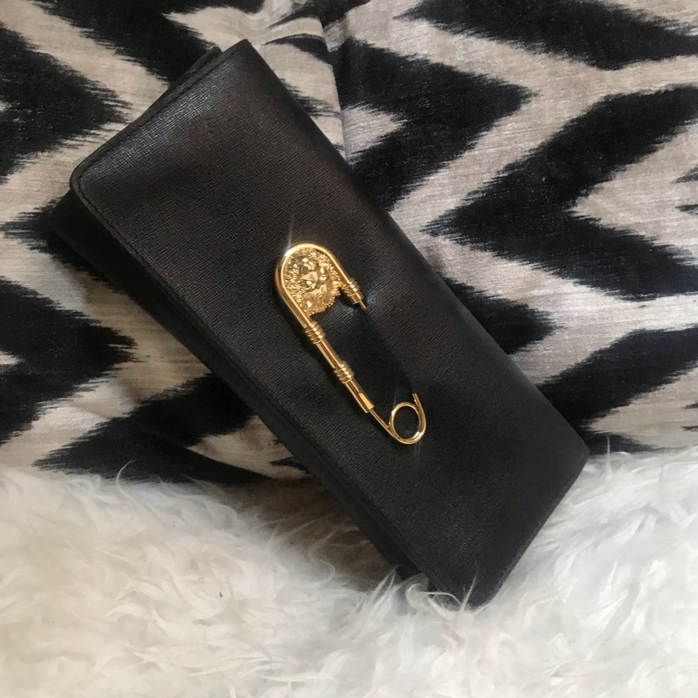 Authentic Versace Versus Medusa Leather Clutch
